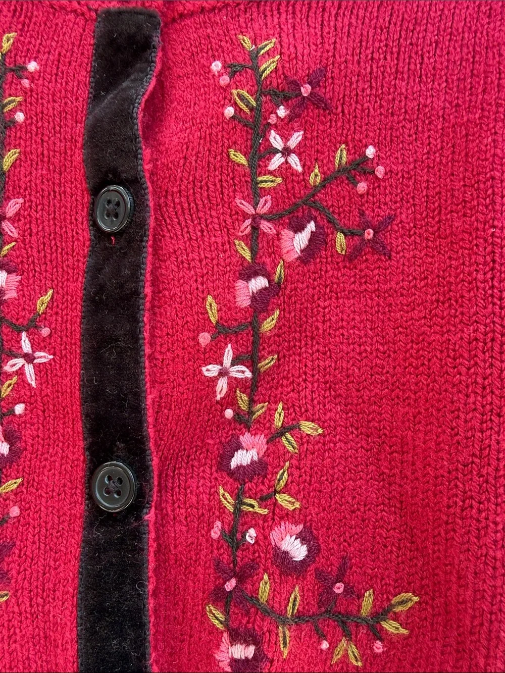 New vintage burgundy Gymboree knitted cardigan